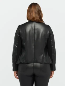 Fiorella Rubino Cappotti E Giubbotti|Giacche E Blazer|Giacca Biker Con Catena