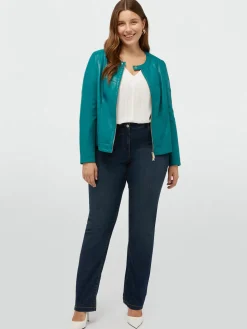 Fiorella Rubino Cappotti E Giubbotti|Giacche E Blazer|Giacca Biker Con Scollo Tondo