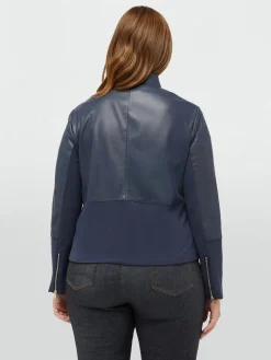 Fiorella Rubino Cappotti E Giubbotti|Giacche E Blazer|Giacca In Stile Biker Con Inserti