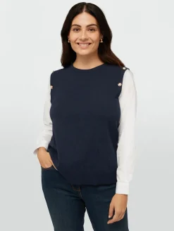 Fiorella Rubino Maglie E Felpe|Gilet Con Maniche Di Camicia