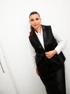Fiorella Rubino Cappotti E Giubbotti|Giacche E Blazer|Gilet In Due Tessuti