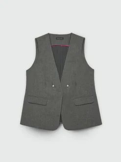 Fiorella Rubino Giacche E Blazer|Completi Colorati|Gilet In Tessuto Mélange