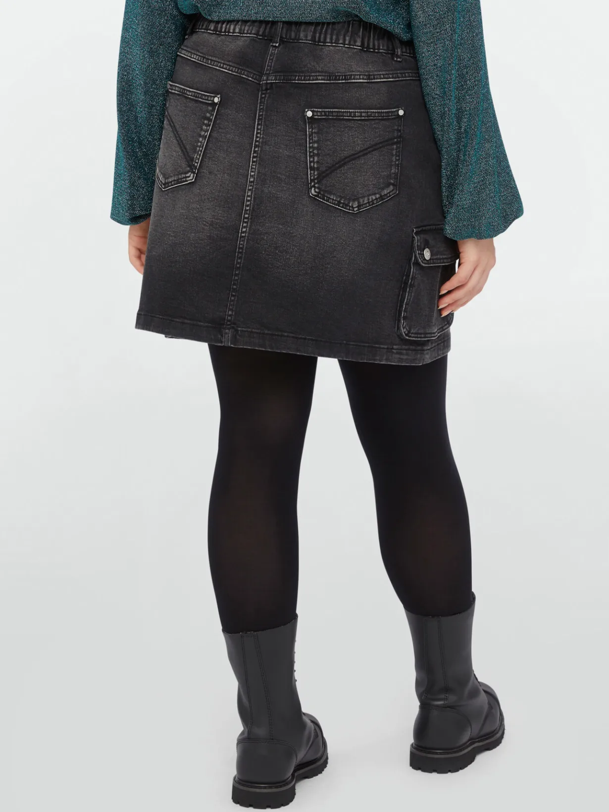 Fiorella Rubino Gonne|Gonna Cargo In Denim