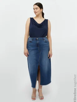 Fiorella Rubino Gonne|Gonna Lunga In Denim