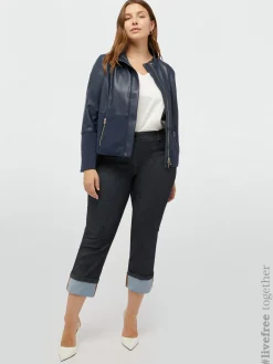 Fiorella Rubino Jeans|Completi Colorati|Jeans Con Maxi Risvolto