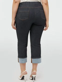 Fiorella Rubino Jeans|Completi Colorati|Jeans Con Maxi Risvolto