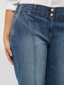 Fiorella Rubino Jeans|Jeans Cropped Con Tasche All'americana