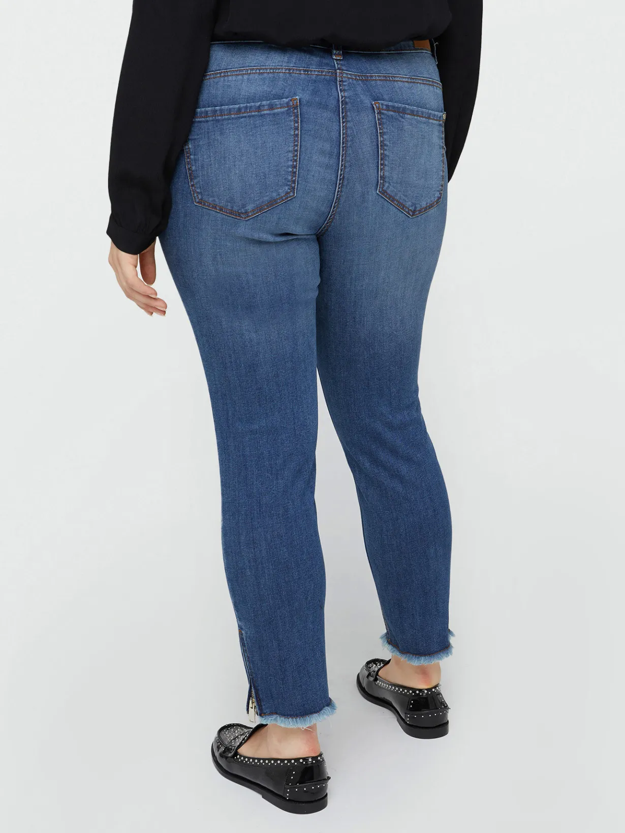 Fiorella Rubino Jeans|Jeans Skinny Push Up Modello Giada Con Strappi