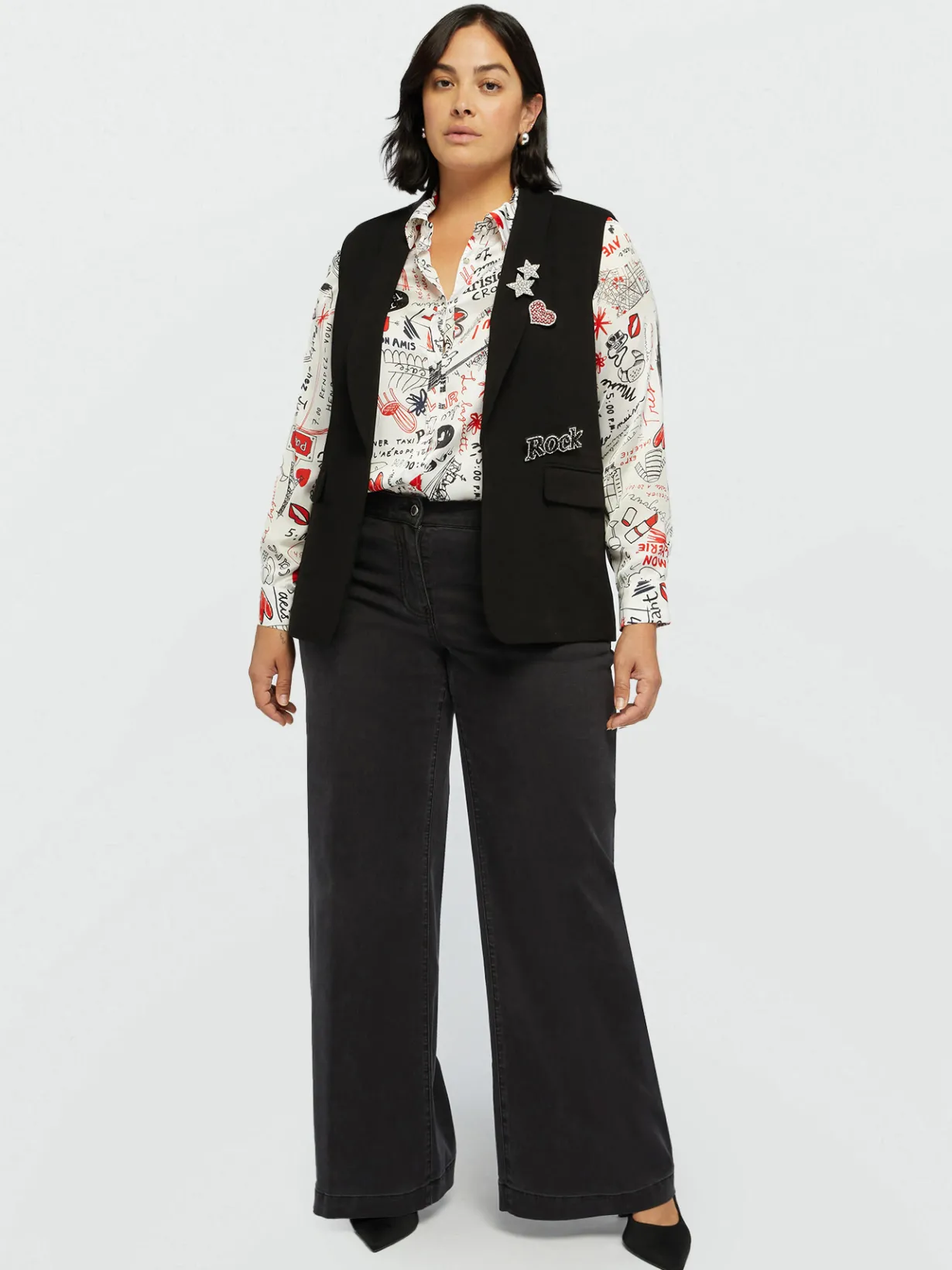 Fiorella Rubino Jeans|Jeans Wide Leg
