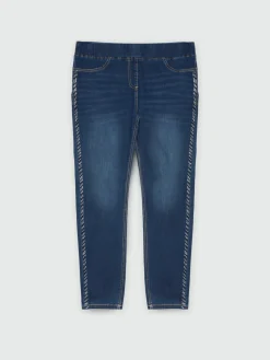 Fiorella Rubino Jeans|Jeggings Con Strass Laterali