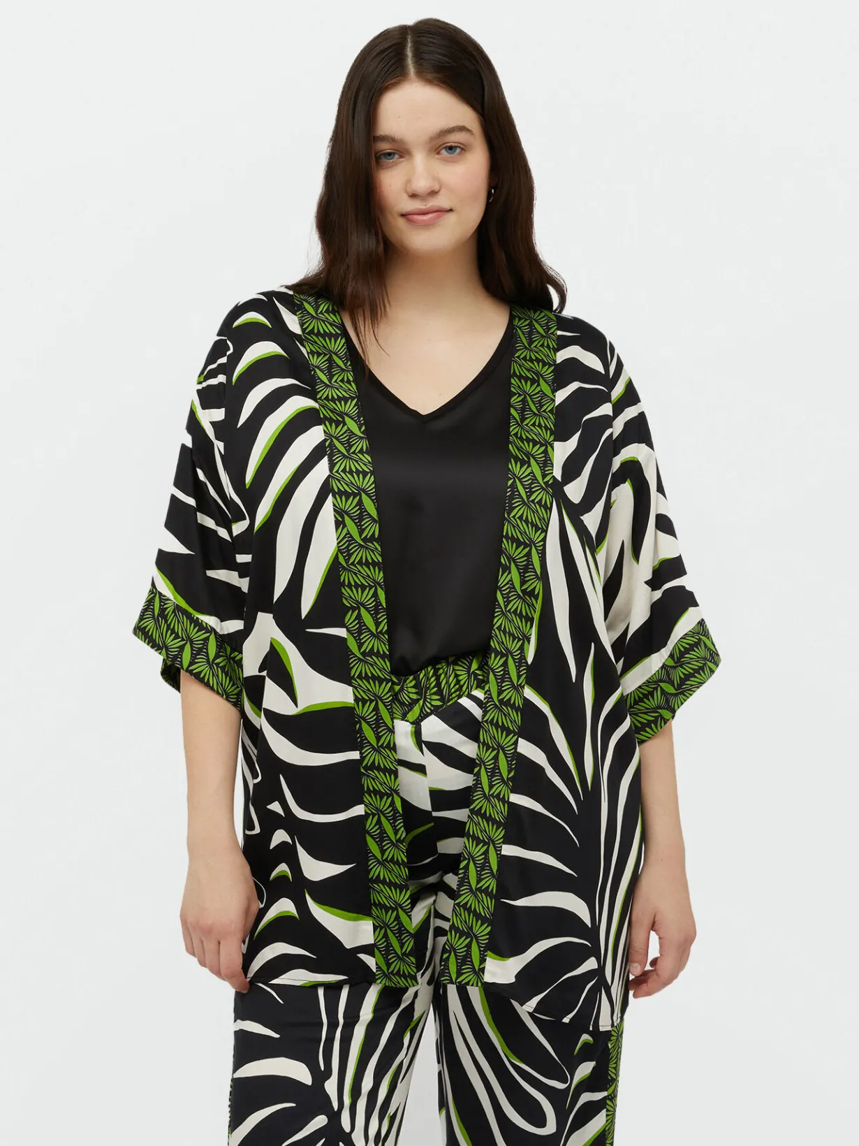 Fiorella Rubino Accessori|Kimono Dalla Stampa Foliage