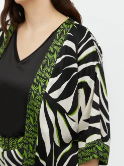 Fiorella Rubino Accessori|Kimono Dalla Stampa Foliage