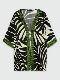 Fiorella Rubino Accessori|Kimono Dalla Stampa Foliage