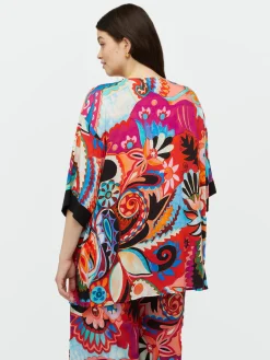 Fiorella Rubino Accessori|Kimono Multicolor Con Viscosa LENZING™ ECOVERO™