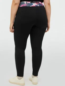 Fiorella Rubino Pantaloni|Leggings Con Bordo In Vita Stampato
