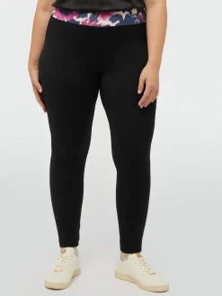 Fiorella Rubino Pantaloni|Leggings Con Bordo In Vita Stampato