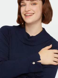 Fiorella Rubino Maglie E Felpe|Maglia A Lupetto In Viscosa LENZING™ ECOVERO™