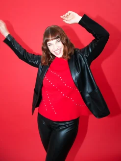 Fiorella Rubino Maglie E Felpe|Maglia Con Borchie