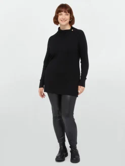Fiorella Rubino Maglie E Felpe|Maglia Con Bottoni In Viscosa LENZING™ ECOVERO™
