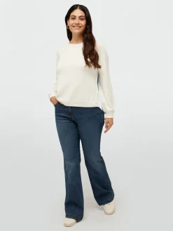 Fiorella Rubino Maglie E Felpe|Maglia Con Dietro In Tessuto A Righe