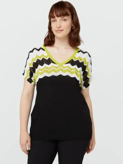 Fiorella Rubino Maglie E Felpe|Maglia Con Lavorazione Chevron