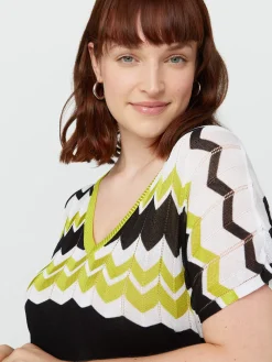 Fiorella Rubino Maglie E Felpe|Maglia Con Lavorazione Chevron