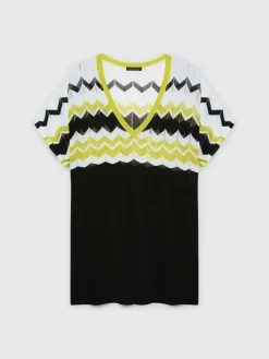 Fiorella Rubino Maglie E Felpe|Maglia Con Lavorazione Chevron