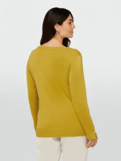 Fiorella Rubino Maglie E Felpe|Maglia Con Scollo V In Viscosa LENZING™ ECOVERO™