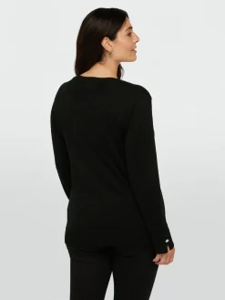 Fiorella Rubino Maglie E Felpe|Maglia Con Scollo V In Viscosa LENZING™ ECOVERO™