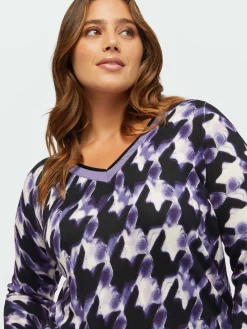 Fiorella Rubino Maglie E Felpe|Maglia Con Stampa Pied De Poule