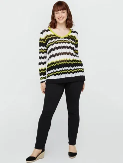 Fiorella Rubino Maglie E Felpe|Maglia Disegno Chevron