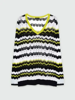 Fiorella Rubino Maglie E Felpe|Maglia Disegno Chevron