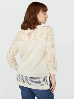 Fiorella Rubino Maglie E Felpe|Maglia Lavorata A Trafori