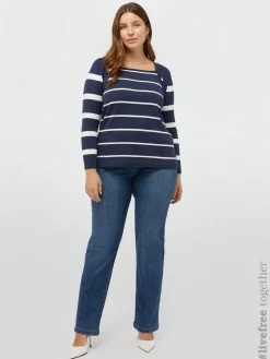 Fiorella Rubino Maglie E Felpe|Maglia Rigata In Viscosa LENZING™ ECOVERO™