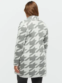 Fiorella Rubino Maglie E Felpe|Maxi Cardigan Motivo Pied De Poule