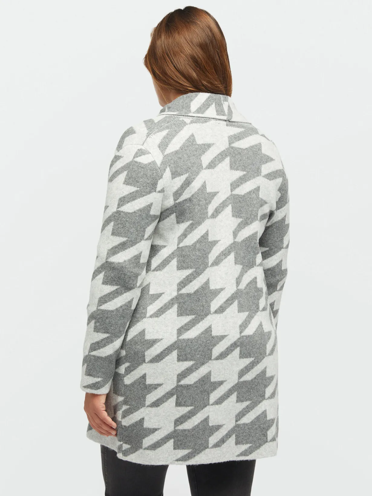 Fiorella Rubino Maglie E Felpe|Maxi Cardigan Motivo Pied De Poule