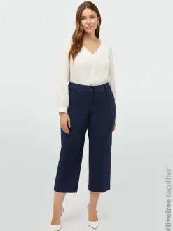 Fiorella Rubino Pantaloni|Pantaloni Cropped In Viscosa LENZING™ ECOVERO™