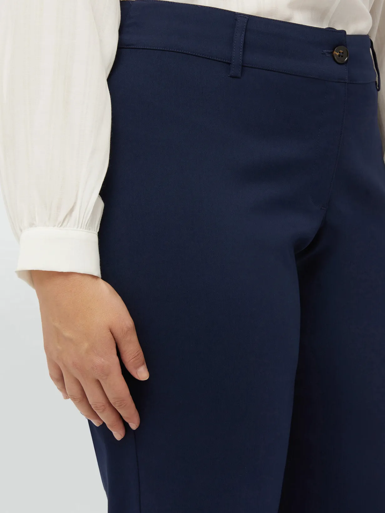 Fiorella Rubino Pantaloni|Pantaloni Cropped In Viscosa LENZING™ ECOVERO™