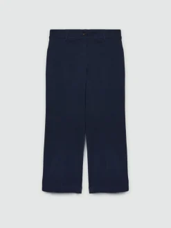 Fiorella Rubino Pantaloni|Pantaloni Cropped In Viscosa LENZING™ ECOVERO™