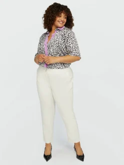 Fiorella Rubino Completi Colorati|Pantaloni|Pantaloni Dritti Con Tasche All'americana