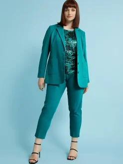 Fiorella Rubino Completi Colorati|Pantaloni|Pantaloni Dritti Con Tasche All'americana