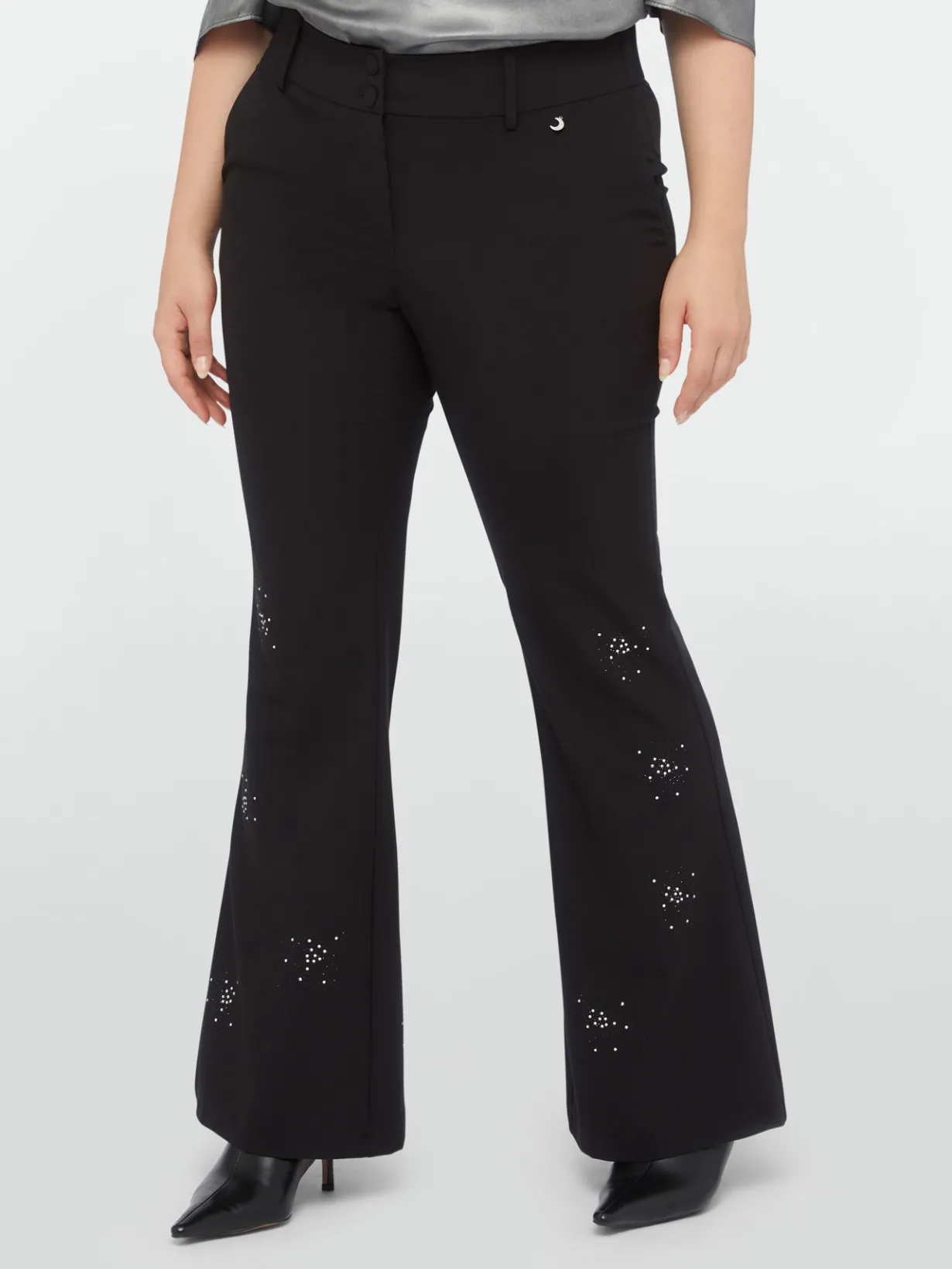 Fiorella Rubino Pantaloni|Pantaloni Flare Con Punti Luce