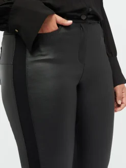 Fiorella Rubino Pantaloni|Pantaloni Skinny In Due Tessuti
