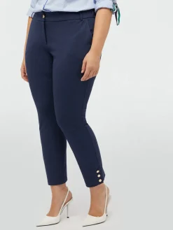 Fiorella Rubino Pantaloni|Pantaloni Slim In Viscosa LENZING™ ECOVERO™