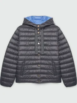 Fiorella Rubino Piumini|Piumino Leggero Con Cappuccio In Sorona® Aura