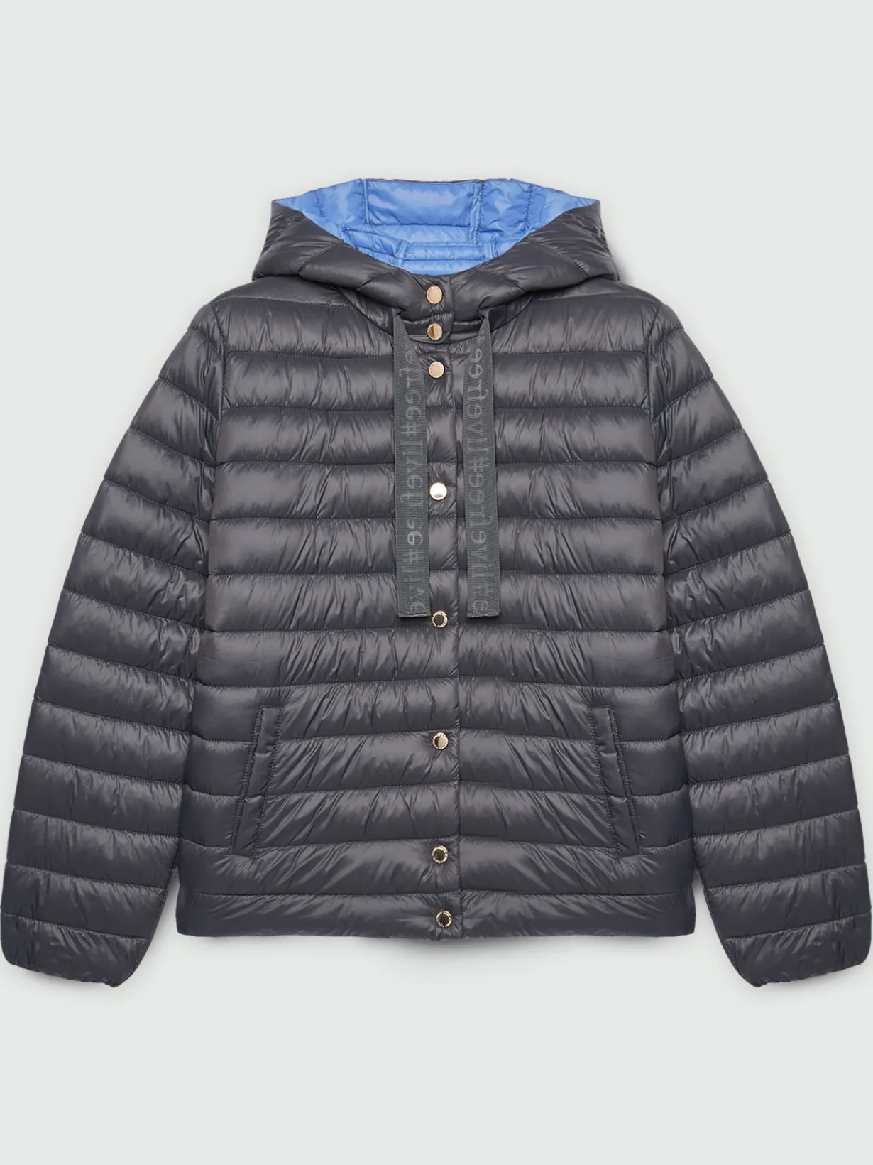 Fiorella Rubino Piumini|Piumino Leggero Con Cappuccio In Sorona® Aura