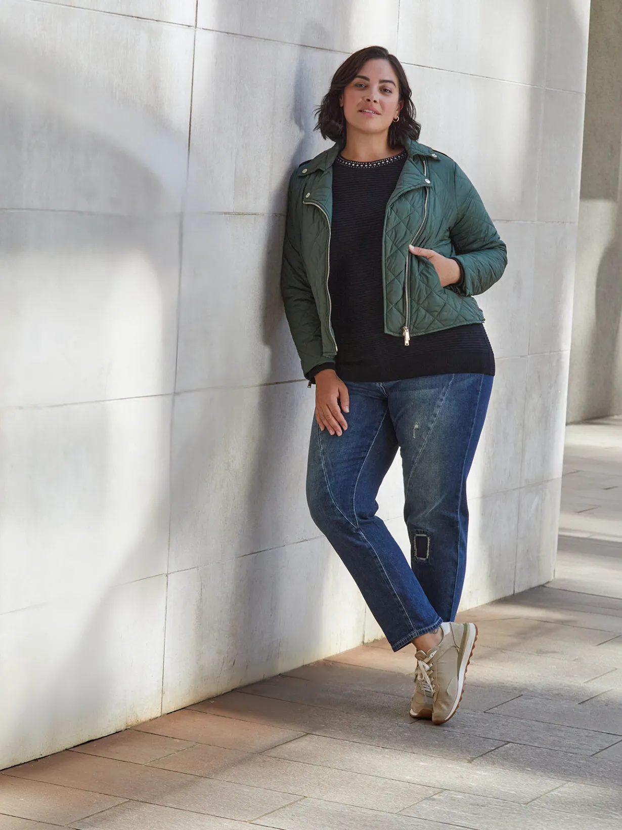 Fiorella Rubino Piumini|Piumino Stile Biker Trapuntato