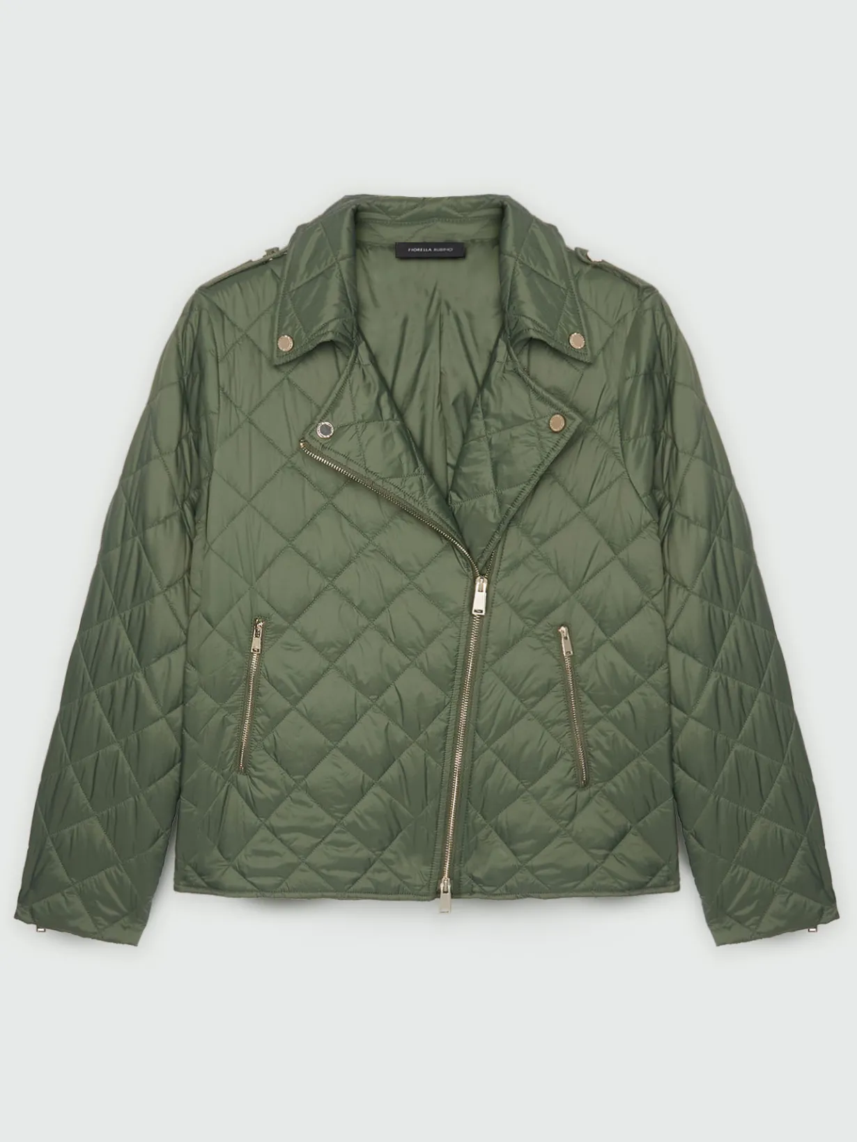 Fiorella Rubino Piumini|Piumino Stile Biker Trapuntato