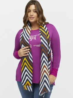 Fiorella Rubino Accessori|Sciarpa Dalla Stampa Chevron