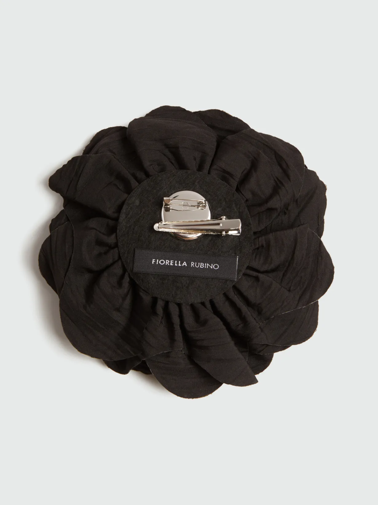 Fiorella Rubino Accessori|Spilla In Tessuto A Forma Di Fiore